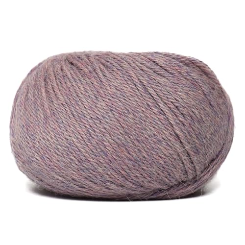 100% Baby Alpaca Yarn 3 Skeins 150g DK Weight Knitting Crochet H. Lilac | Made in Peru with natural warmth and softness featuring 327yd of premium fiber ideal for scarves shawls sweaters and more - color: Heather Lilac, size: DK