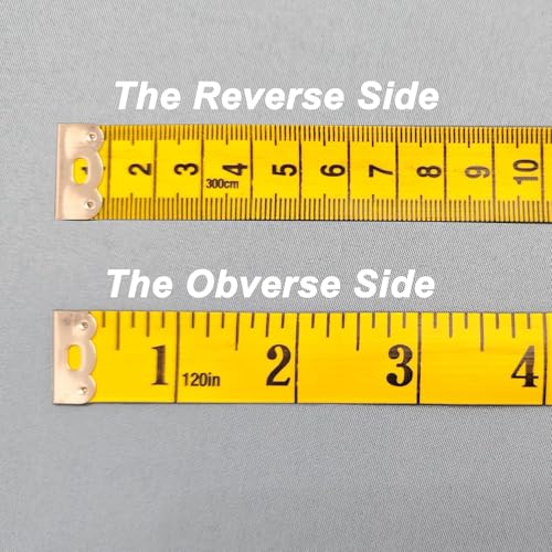 4 Pack Soft Tape Measure Double Scale 120-inch/300cm, Fabric Craft Tape Measure & Medical Body Measurement, Sewing Flexible Vinyl Ruler & Measuring Tape for Body Weight Loss (White) (Yellow*2) - color: Yellow*2