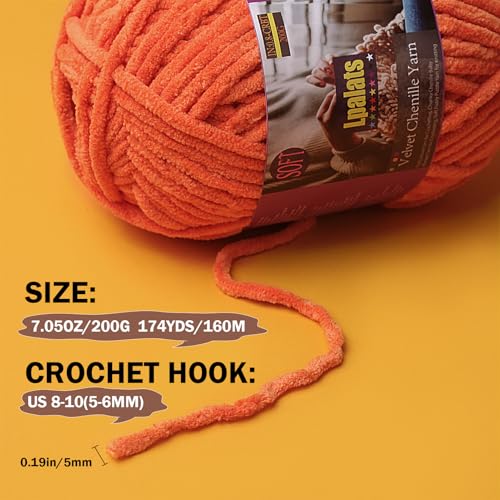 Baby Blanket Yarn for Crocheting - 2 Pack of 200g/7oz Chunky Chenille Yarn for Knitting Blankets Amigurumi - #6 Super Bulky - 348 Yards Soft Thick Plush Yarns (2, White) - color: White