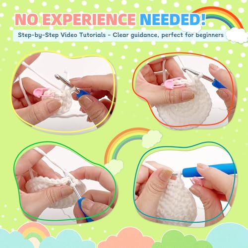 yes.sister! Panda Crochet Material Pack – DIY Hand-Knitting Kit for Beginners, Eco-Friendly Gift and Storage Bag