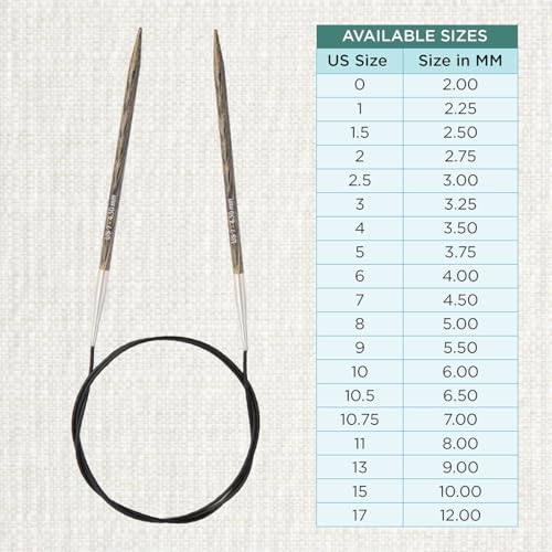 KnitPro Dreamz Fixed Circular Needles 16" (40cm) | US Size 7 (4.5mm) - size: US 7 (4.5mm)