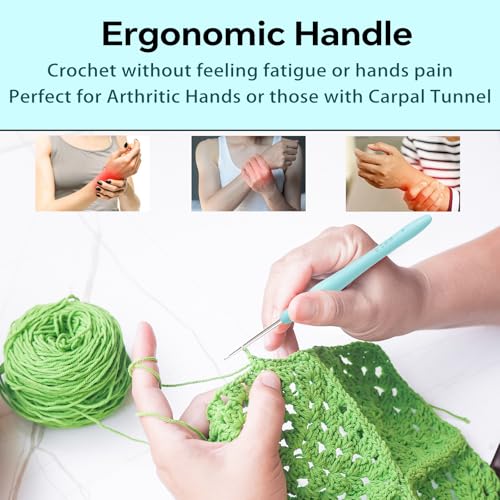 Small Size Crochet Hook Lace Crochet Needle, 0.5mm Crochet Hook, Ergonomic Crochet Hooks，Embroidery Thread Knitting Weaving Tool (0.5 mm) - size: 0.5mm