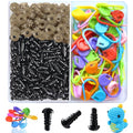 6mm Black Plastic Crafts Safety Eyes with Washers for Crochet Animals Amigurumi (6mm)