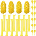 36 Pcs Cheerleading Pom Poms Thunder Sticks and Hand Clappers - color: yellow
