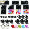 SEVENSUN 6-14mm Safety Eyes for Crocheting, Crochet Eyes for Crochet Animals, amigurumi Eyes for Crafts, Craft Doll Eyes for amigurumi Stuffed Animals Eyes, 412 pcs - size: 6-14mm