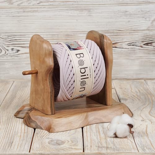 Bobilon T-Shirt Yarn 7-9 mm, Cotton Crochet & Macrame - Nude | 100% cotton t shirt yarn for crocheting, knitting & macrame; great for bags & baskets; new fabric, not recycled; 109 yds - color: Nude
