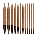 Lykke Needle Tips Driftwood, Interchangeable Umber 10 US, 3.5\ - size: Umber 3.5" IC US 10 (6.0 mm)