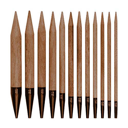 Lykke Needle Tips Driftwood, Interchangeable Umber 10 US, 3.5\ - size: Umber 3.5" IC US 10 (6.0 mm)
