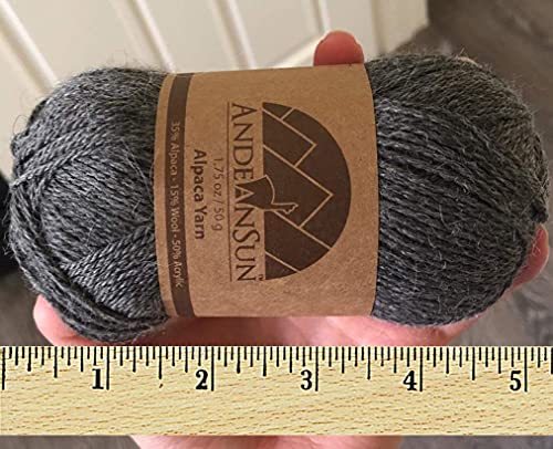 [ Set of 3 Small Gorgeous Skeins ] Alpaca Yarn Blend [ Umayo ] [ DK ] #3 (5.25 Ounces/150 Grams Total) Lovely and Soft to Enjoy Knitting - Crocheting - Weaving [ Pink Mauve ] - color: Pink Mauve