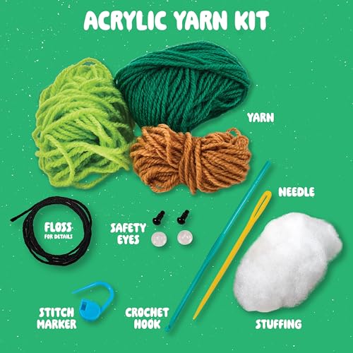 Bucilla, Complete Crochet Kit, Avery the Avocado, 3" - color: Avery the Avocado