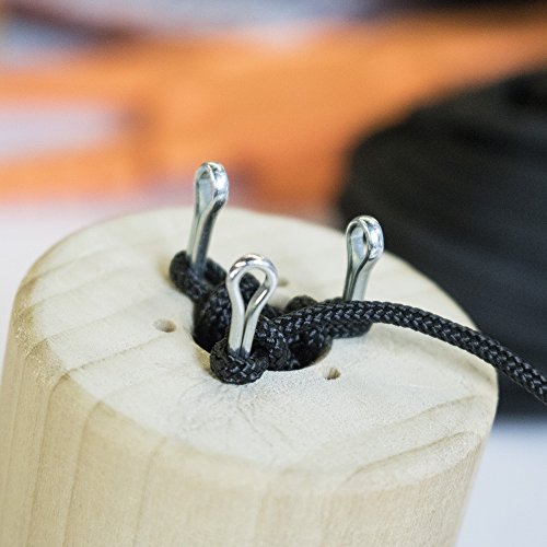 Paracord Planet Removable 4-Pin, 6-Pin, and 8-Pin Polar Wooden Double-Sided Paracord Knitting Spools – Create Consistent Paracord Weaves – Perfect for Micro, Nano, Type II and Type III Paracord - size: Small
