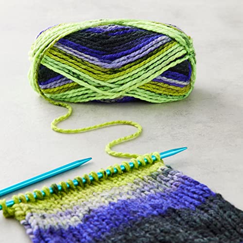 Loops & Threads Charisma Yarn - Multicolor Yarn for Knitting, Crochet, Weaving, Arts & Crafts - Dragonfly, Bulk 6 Pack - color: Dragonfly