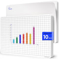 SCRIBBLEDO Grid Dry Erase Sheets 9”x12” Math Practice Small White Board Sheets Math Manipulatives Quad Graph Whiteboard Sheets Math Supplies Homeschool Teacher Students Classroom Pack of 10 - color: Large Grids
