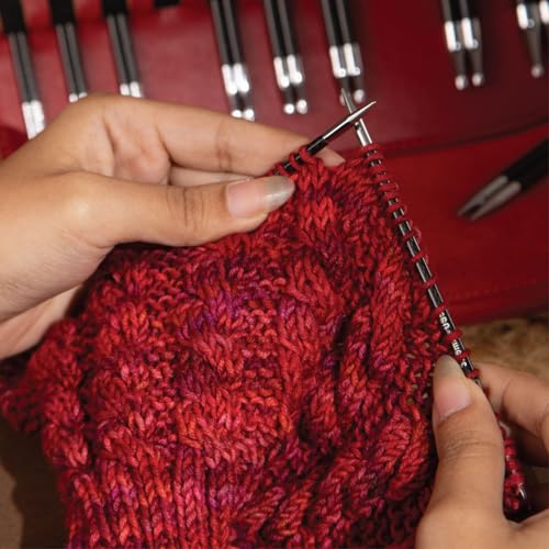 KnitPro Karbonz Élan Interchangeable Needles Premium Gift Set 5" (13cm) | 10 US Sizes (2.5 to 11)