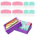 20PCS Knit Blocking Pins Kit, Knit Blocking Combs for Blocking Knitting Mats Crochet Lace Sewing & Needlework Projects Sewing Tool Device(Pink and Blue) - color: Pink, Blue