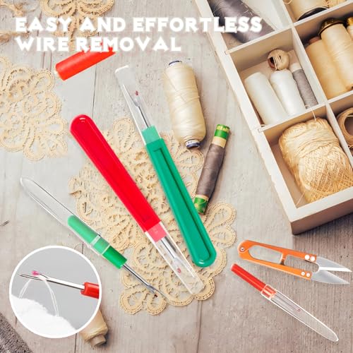 MUUZLL Seam Rippers, Seam Ripper and Thread Remover Kit, Sharp Sewing Seam Thread Remover Stitch Unpicker with Ergonomic Handles for Needle Work Patterns and Sewing Clothes