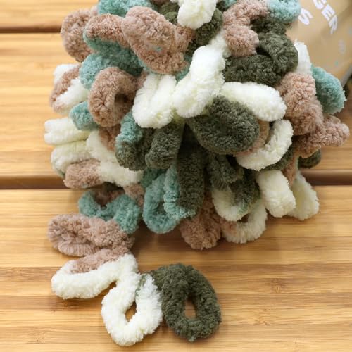 JubileeYarn Fun Finger Loops Yarn - 100g/Skein Jumbo Polyester - 5 Skeins - color: 114