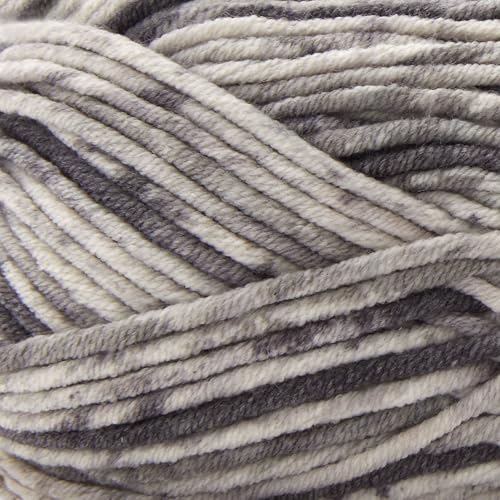 Loops & Threads Cement Bulky Twist Multi Yarn – Bulky Weight Yarn for Knitting, Crochet, Weaving, Arts & Crafts, 15 Pack - color: Cement
