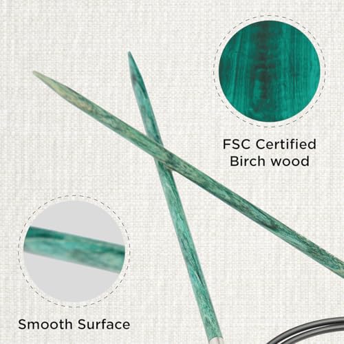 KnitPro Dreamz Fixed Circular Needles 16" (40cm) | US Size 4 (3.5mm) - size: US 4 (3.5mm)