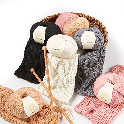 100% Inner Mongolian Cashmere Yarn Luxurious Hand Knitting Yarn Home Necessity for DIY Crafts - color: Black, size: 1 ball