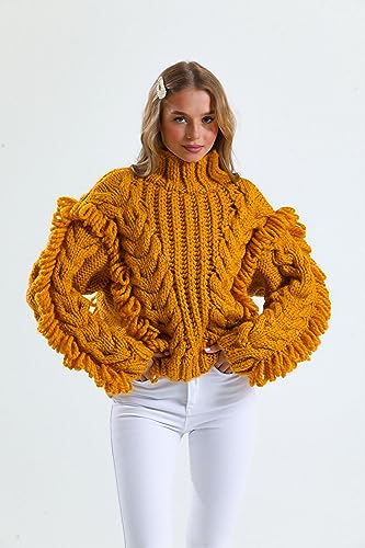 Estako Cozy Thick & Quick Yarn, 20% Wool 80% Acrylic, Super Bulky #6, Cream | chunky, soft, hand knitting, blankets, crocheting, weight 6, 100 g, 65 yds, scarves, sweaters - color: 50299 - Cream, size: 1 Skein