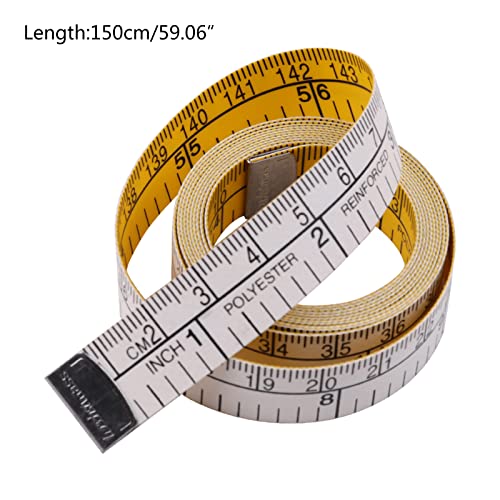 Soft Flat Ruler Body Measuring Ruler Sewing Tailor-Tape Measure 150cm/60inch Centimeter Meter Sewing Measuring Tape