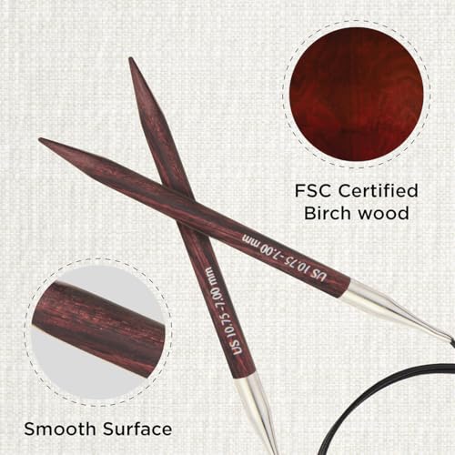 KnitPro Dreamz Fixed Circular Needles 16" (40cm) | US Size 10.75 (7mm) - size: US 10.75 (7mm)