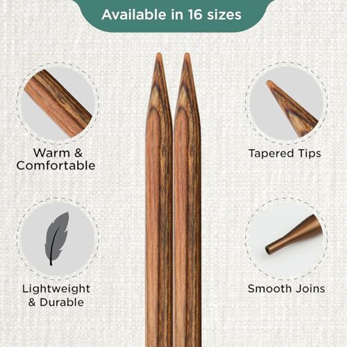KnitPro Ginger Interchangeable Circular Needles 5" (13cm) | US Size 11 (8mm) - size: US 11 (8mm)