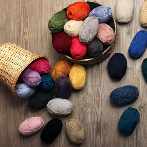 100% Superwash Wool Yarn 3 Skeins 150g DK Weight Knitting Crochet A. Rose | Sourced from Peru for breathable warmth and 327yd total length per 150g pack ideal for soft baby garments hats and sweater - color: Antique Rose