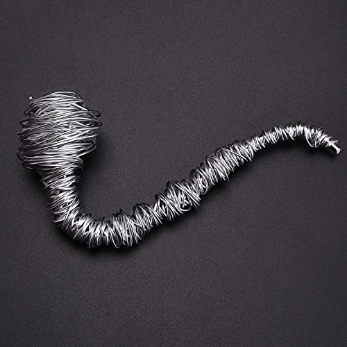 6 Rolls Silvery DIY Craft Art Aluminum Wire, 1mm, 1.5mm, 2mm, 3mm in Diameter