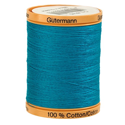 Gutermann Natural Cotton Thread, 800m/875 yd, Aqua Marine - color: Aqua Marine