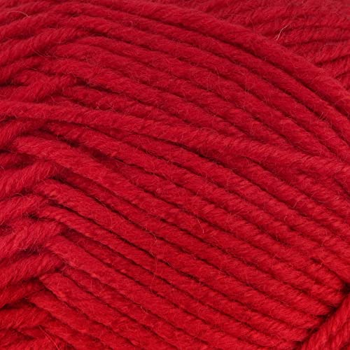 JubileeYarn Chunky Melody Yarn - 100g/Skein Bulky Wool Blend - Ruby Red - 2 Skeins - color: 19 Ruby Red, size: 2 Skeins