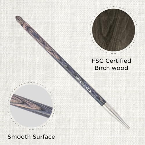 KnitPro Dreamz Afghan/Tunisian Crochet Hook | US Size K (6.5mm) - size: K (6.50 mm)