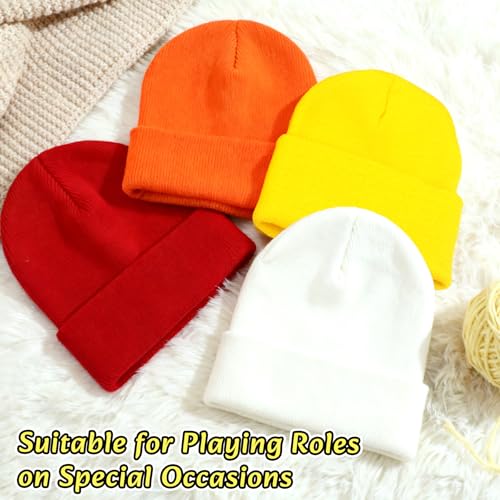 NPQQUAN 3 Packs Unisex Beanie Hats for Men Women Winter Knit Beanies | Mens and Womens,Great Stretch Knit,Thick Warm Comfort Beanies,Outdoor Sports including Skiing Running Camping - color: Yellow+yellow+yellow