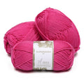 100% Superwash Wool Yarn 3 Skeins 150g DK Weight Knitting Crochet Hot Pink | Sourced from Peru for breathable warmth and 327yd total length per 150g pack ideal for soft baby garments hats and sweater - color: Hot Pink