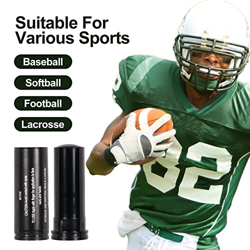 VISRIE 6-Pack Baseball Stick Sports Eye Black, Football Face Paint Eyeblack Outdoor Sports Eye Black for Baseball Softball Lacrosse Anti Glare Sun and Stadium Light Halloween Cosplay Costume Parties