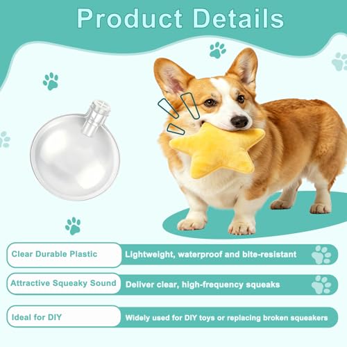 200 Pack 35mm Toy Squeakers Fit Repair Dog Pet Toys Noise Maker Insert Replacement