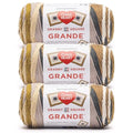 Red Heart Granny Square Grande Yarn for Crocheting, Sepia Tone, 3-Pack | All In One Granny Square Grande Yarn, #4 Medium Worsted Weight 100% Acrylic, Makes 12-Inch Squares, 440 yards, 250g/8.8oz - color: Sepia Tone