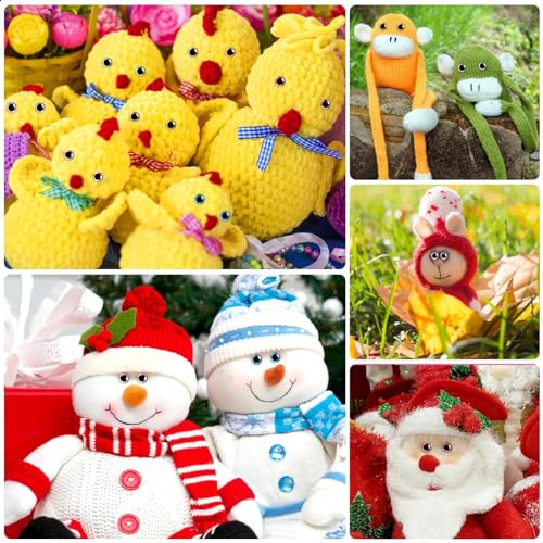 2pcs 58mm 3D Glitter Plastic Safety Eyes for Amigurumi Trapezoid Craft Crochet Doll Eyes with Washers Stuffed Animal Eyes for DIY of Puppet, Bear Animal Halloween Decorations(6 Colors) - size: 58mm