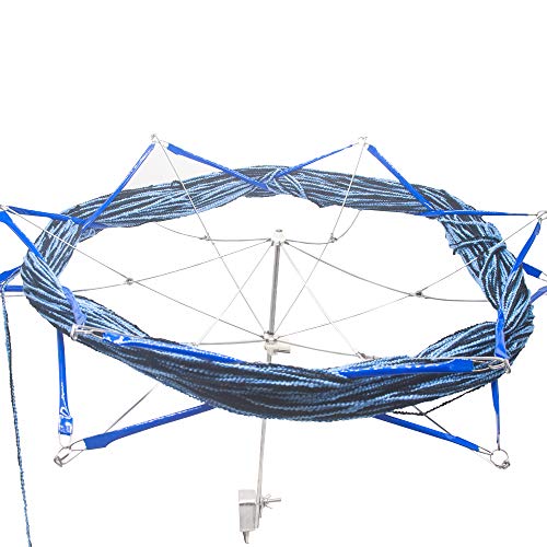 LAMXD Needlecraft Large Jumbo Metal Yarn/Wool/String/Fiber Ball Winder Hand Operated,10-Ounce,with Umbrella Swift Yarn Winder, Hand Operated Ball Winder Holder,for Swift Winding Lines, Laces, Yarns - size: Large Ball Winder&Yarn Umbrella Swift