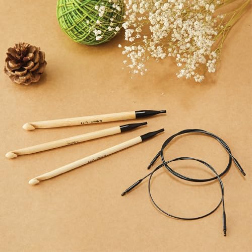 Knitter’s Pride Bamboo Luxe Afghan/Tunisian Crochet Hook - US J(6mm) - size: 6.00mm