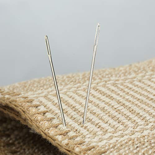 Mr. Pen- Large Eye Needles for Hand Sewing, 50 pcs, 2" | Large Eye Sewing Needles Bulk - color: Silver, size: 50 pcs, 2"