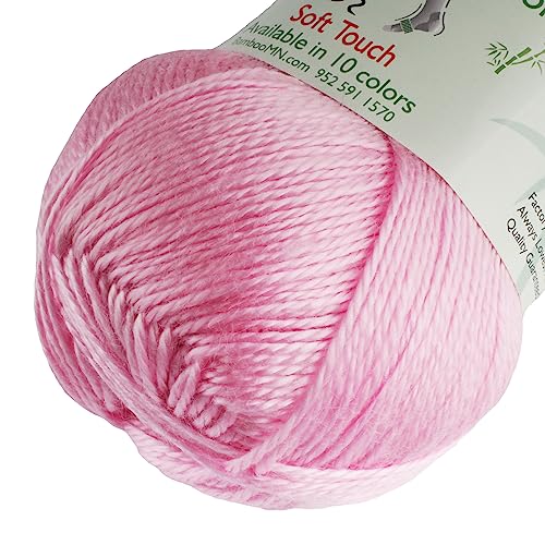 JubileeYarn Soft Touch Yarn - 50g/Skein Sport Acrylic - Pink Parfait - 4 Skeins - color: Pink Parfait, size: 4 Skeins