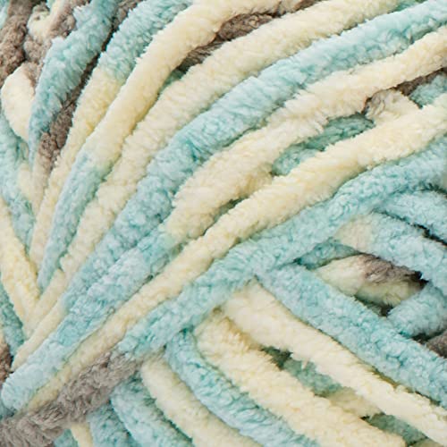 Bernat BABY BLANKET BB Beach Babe Yarn - 1 Pack of 10.5oz/300g - Polyester - #6 Super Bulky - 220 Yards - Knitting/Crochet | #6 Super Bulky Yarn, 100% Polyester, Soft Baby Blanket Yarn for Crochet, Knitting & Crafts, 220yds, 300g/10.5oz, 1 Pack - color: B