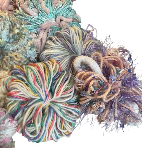10 Pack of Assorted Light Colors/Pastel Novelty Yarn