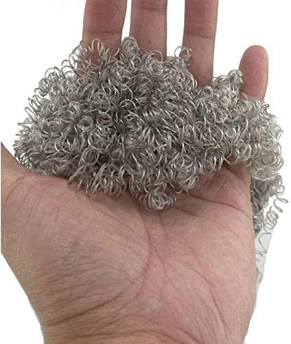 Linpeng Crafts, Curly, Doll Making Supplies, Clown Hair 2oz, Gray - color: Gray