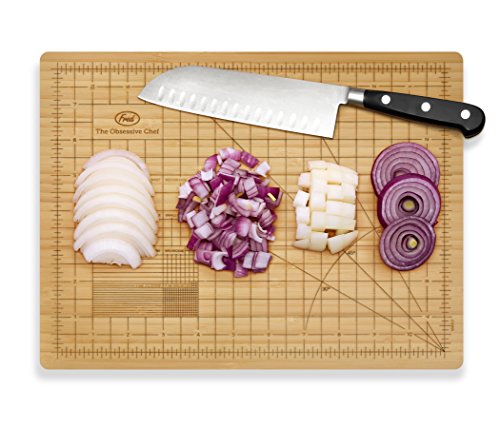 Genuine Fred The Obsessive Chef Bamboo Cutting Board 9-inch by 12-inch