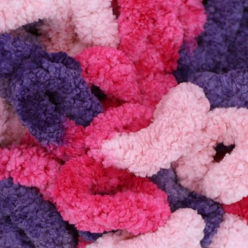 JubileeYarn Fun Finger Loops Yarn - 100g/Skein Jumbo Polyester - Diony - 5 Skeins - color: 120 Diony