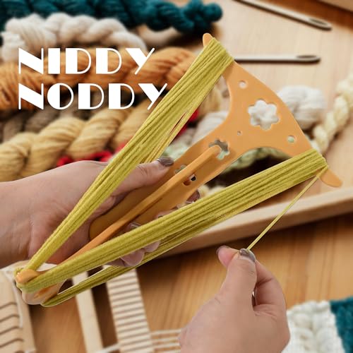 1, 1.5 & 2 Yard Adjustable Niddy Noddy for Spinning and Winding Yarn | Plastic, 3 sizes from 1 yard to 2 yards, 3 colors options, spinning tool for plying, easy to carry, for thread & wool - color: pink