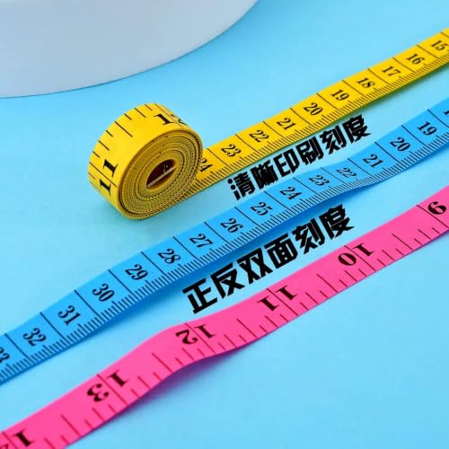 4 Pack Tape Measure Retractable Measuring for Body Fabric Sewing Tailor Cloth Knitting Craft Measurements, 60-Inch Soft Measuring Tape Double Scales Rulers for Body Weight